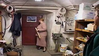 BBW Step Mom has sex in a workshop