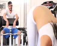 emily willis seduces her stepdad in the gym