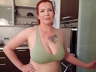 “Why did you take Dad&#’s Viagra, asshole!!!”- Big Tit Step Mom helps Step Son to Cum