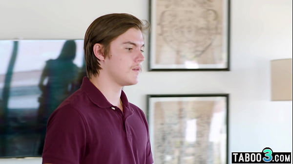 Careful busty MILF stepmother Lexi Luna consoling her bothered stepson