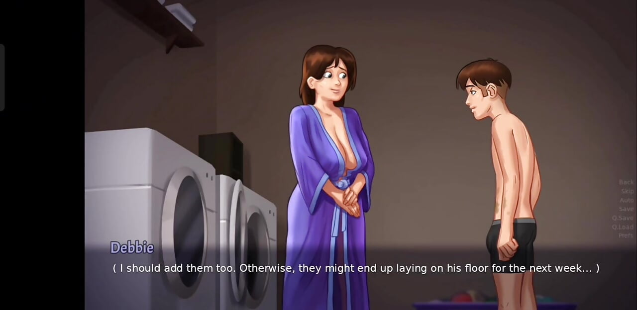 Fucking Step Mom- In The Laundry……