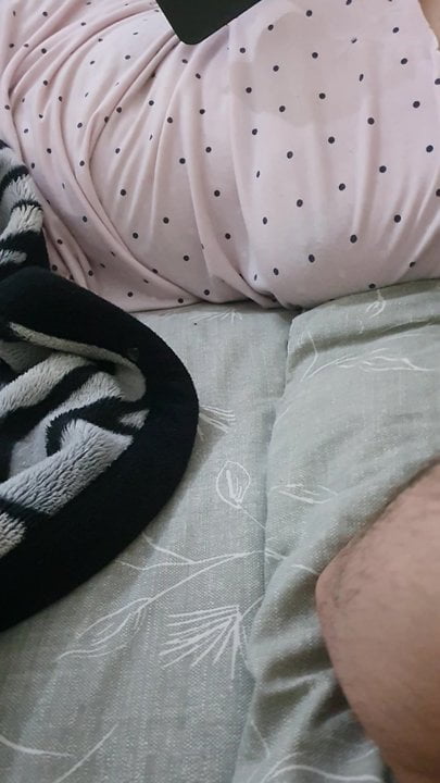 Step mom nipple comes out from shirt making step son dick hard